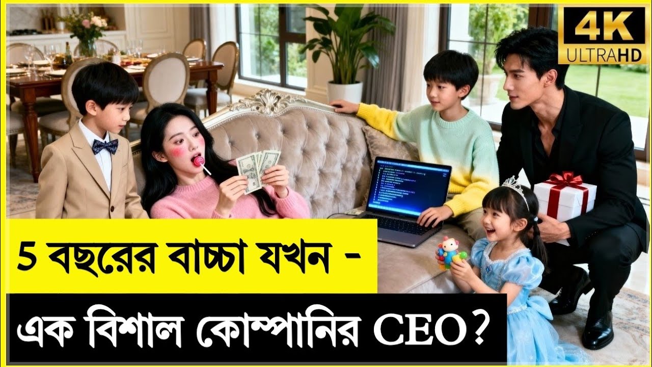 5 বছরের বাচ্চা যখন- এক বিশাল কোম্পানি CEO?  Korean movie bangla explanation.