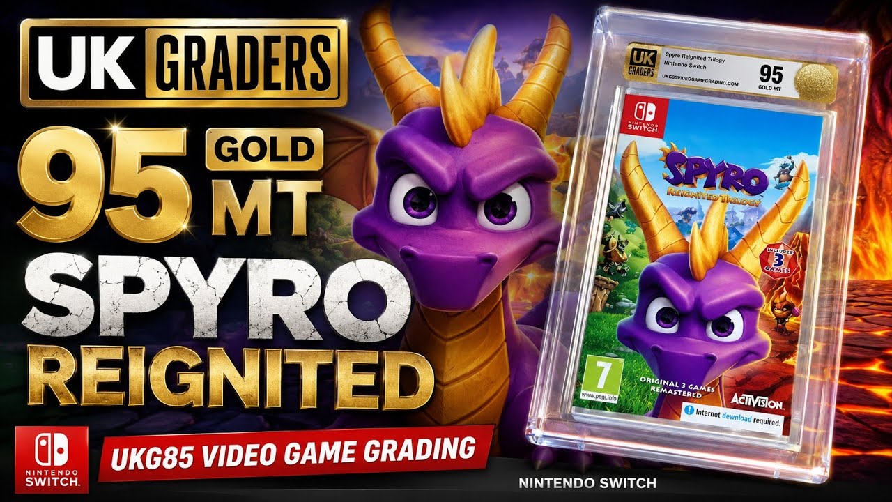 UK Graders 95 Gold MT Spyro REIGNITED UKG85 Video Game Grading