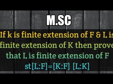 Algebraic extension of
