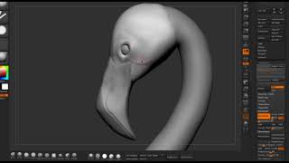 zBrush Speed sculpt - Flamingo icecream