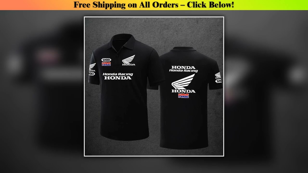 Honda Men's and Women's POLO Shirt Cbr1000rr Motorcycle Riding Clothes Enthusiasts Overalls