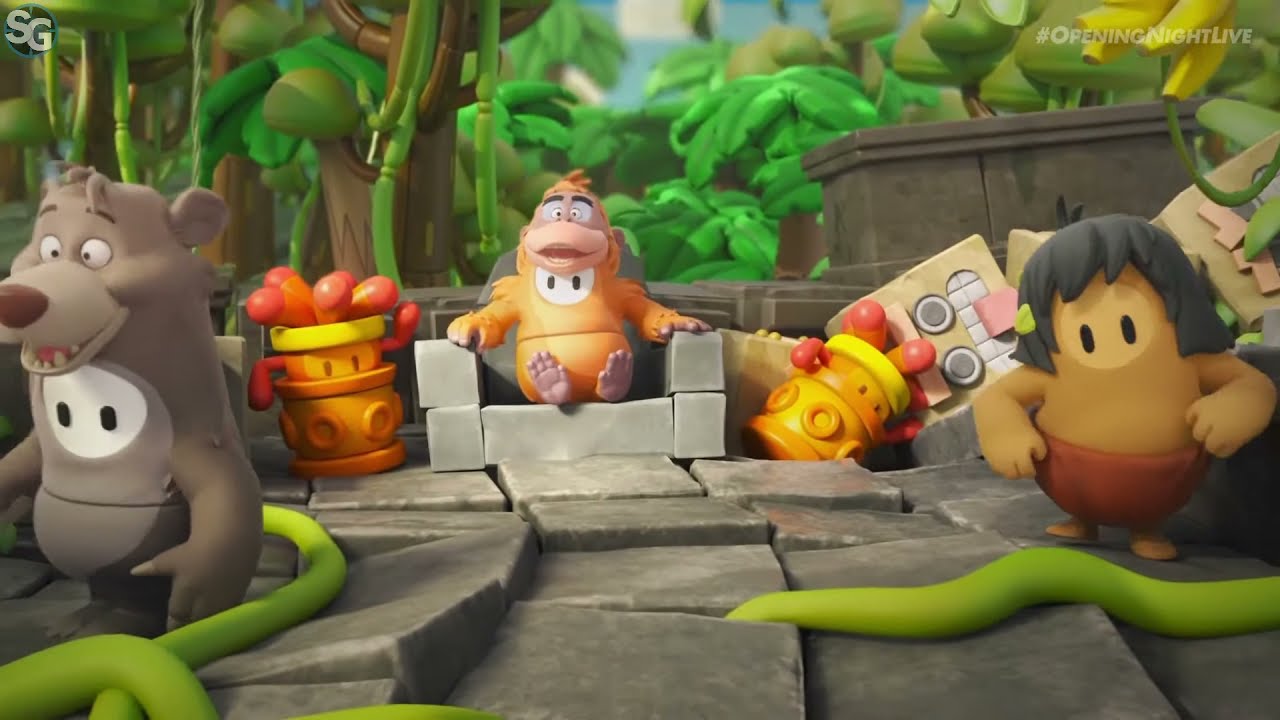 Fall Guys - Disney Jungle Book Beans! Gamescom 2021 Trailer