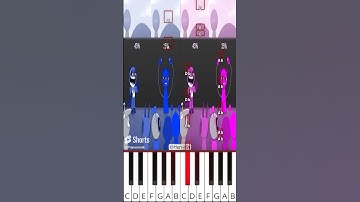 Can You Draw The Perfect Circle? | Incredibox Sprunki (@Hen-h9r) - Octave Piano Tutorial