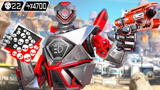 SUPER PATHFINDER 22 KILLS & 4700 DAMAGE WAS INSANE (Apex Legends Gameplay Season 20)