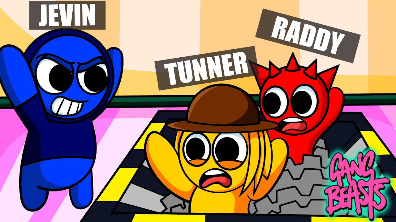 ¿QUIÉN SERÁ EL ULTIMO EN PIE en esta BATALLA EPICA? | GANG BEAST con los SPRUNKIS