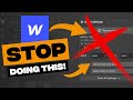 Top 5 Webflow mistakes beginners make