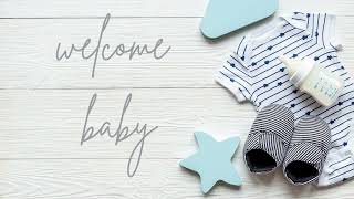 5 Hours Soft Blue Baby Shower Background | Still Image | No Music screenshot 5