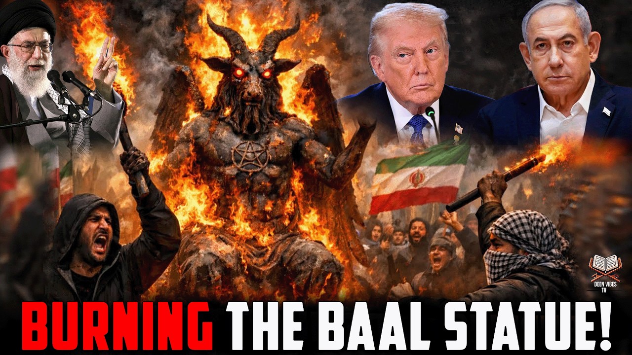 A Powerful Signal? Iran Burns Baal Statue and Trump Image!