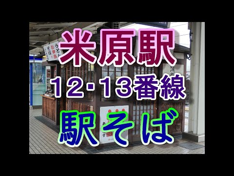 【全国の駅麺】米原駅 12・13番線 駅そば