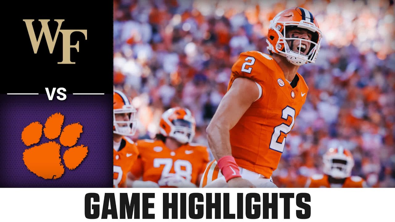 Wake Forest vs. Clemson Game Highlights 2023 ACC Football Win Big