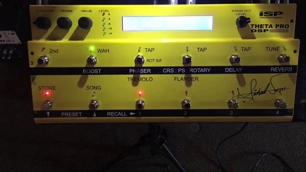 ISP MS Theta Pro DSP Michael Sweet Preamp and Multi-Effects Pedal