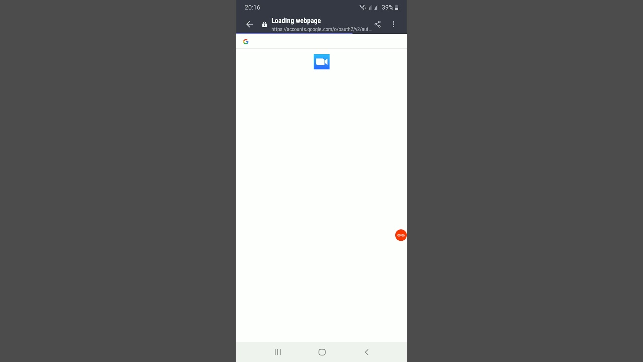 zoom sing up & picture