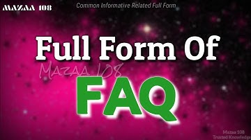 Full Form of FAQ | FAQ full form | Full Form FAQ | FAQ Stands for | FAQ ka matlab | FAQ Means  #faq