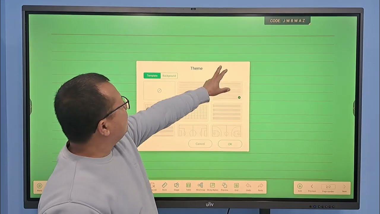 UNV Smart Board 75 inch Easy to use board in UNV Smart Board Use Green Board Part One