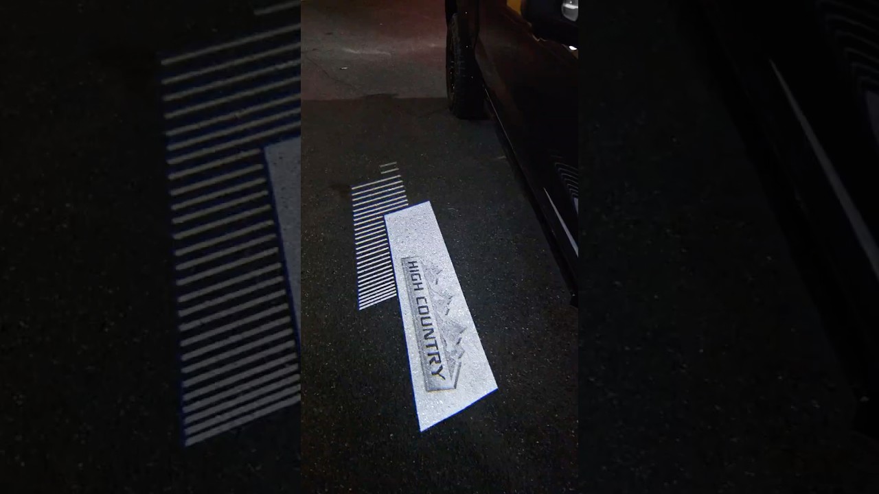 Chevrolet High Country side mirror puddle lights 