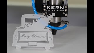 Merry Christmas! | Acrylic Christmas Truck Ornaments | Marking and Engraving Acrylic by Kern Laser Systems 598 views 3 years ago 3 minutes, 56 seconds