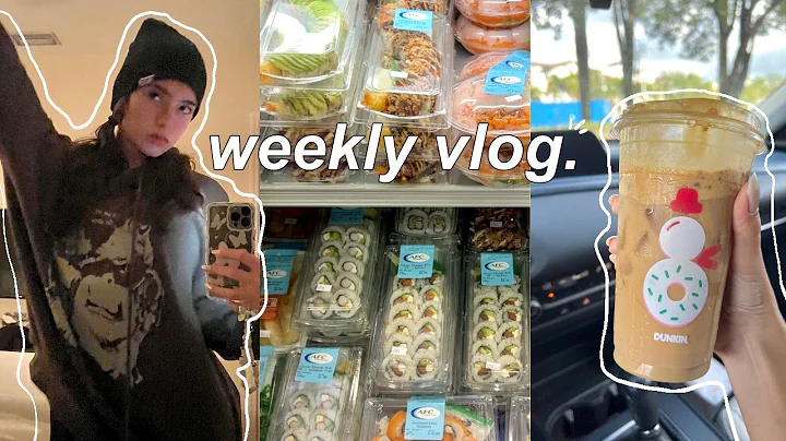weekly vlog | holiday drinks, new nails, girls nig...