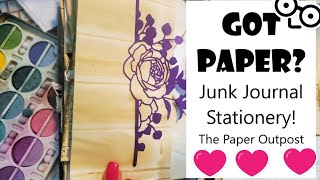 GOT PAPER MAKE PRETTY EASY STATIONERY PAPER For Junk Journals Note Papers The Paper Outpost :)