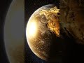 Earth turns gold and breaks apart!!!! #viral #shorts