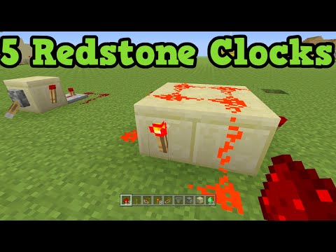 Minecraft Xbox 360 + PS3 - 5 Redstone Clocks