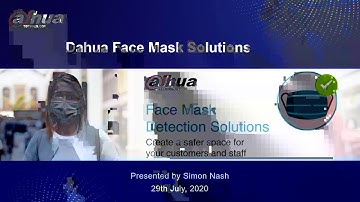 Dahua Technology Facemask Detection Solutions and New HDCVI TiOC Webinar
