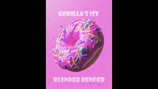 Our Very 1st 3D Animated Blender Render | tutorial by‎@Blender Guru  #3danimation #3d #blenderdonuts