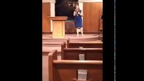 Jennifer Eubanks sings One Holy Lamb