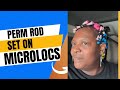 Microloc perm rod set  “HIT or MISS”?  #life #lifestyle #microlocs #locstyles #locs #diy #hairstyle 