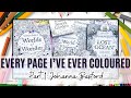 Every page ive ever coloured  johanna basford  part 1