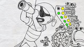 タカラトミーパラパラ漫画「黒ひげ一味のパトロールパレード」