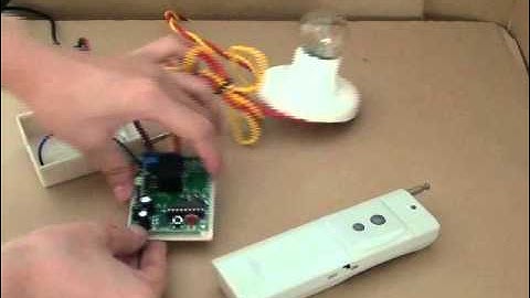 Comment commander de lampe externe avec kit émetteur récepteur longue distance 1000m?