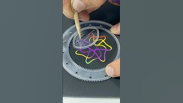 Flower-Like Spirograph Patterns: A Relaxing Journey #spirographart #art #spiroart