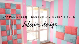 Jaypee Green Sector 134 Noida 3Bhk Interior Design Done By Decode Interior.