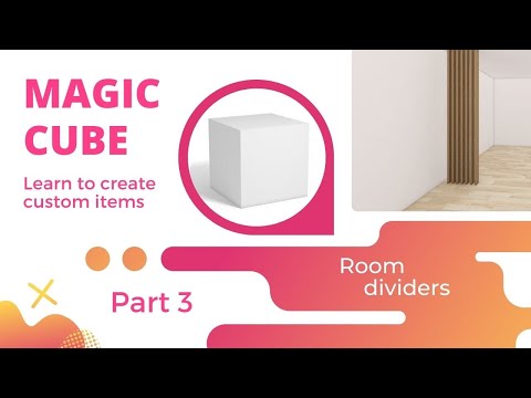 How to create custom room divider in Home Planner - Magic cube, part 3 - video from Room Planner