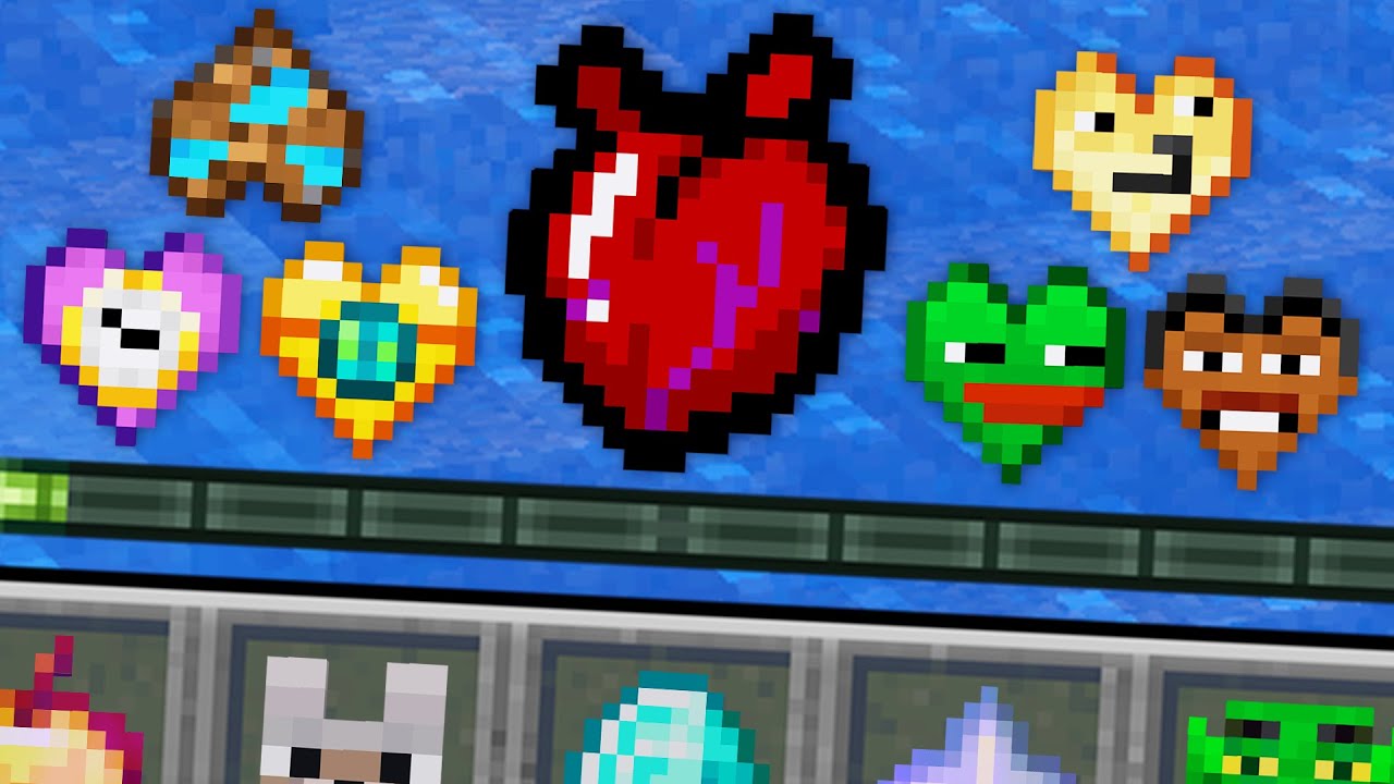 Minecraft, But There's FUNNY Hearts...