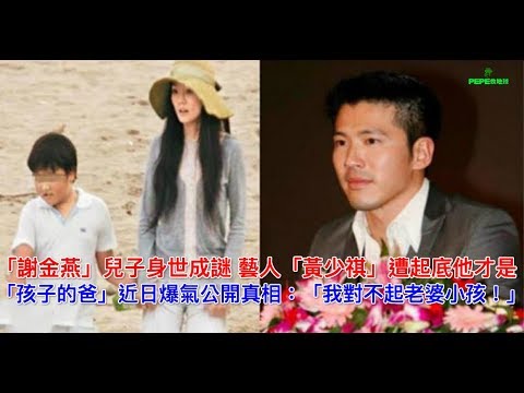 「謝金燕」兒子身世成謎藝人「黃少祺」遭起底他才是「孩子的爸」近日爆氣公開真相：「我對不起老婆小孩！」