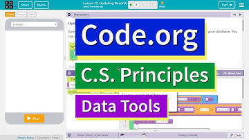 Updating Records Lesson 12.2 Tutorial with Answers Code.org CS Principles