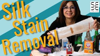 Silk Fabric Stain Removal Without Washing!