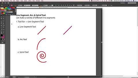 Learn Illustrator in a Minute – Line Segment Tool, Arc Tool, & Spiral Tools