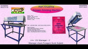 Semi-Automatic Screen Printing Machine.made in india