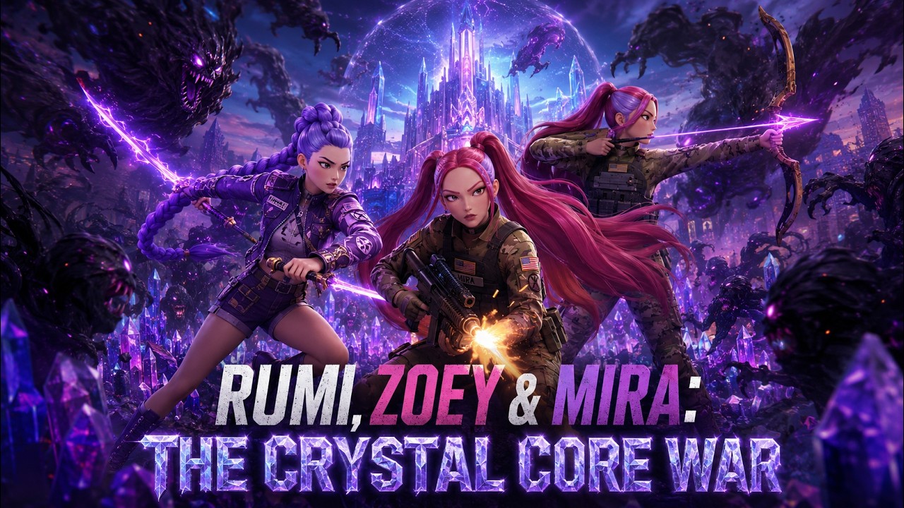 HUNTR/X KPop Demon Ep.50 | Rumi, Zoey & Mira: The Crystal Core War