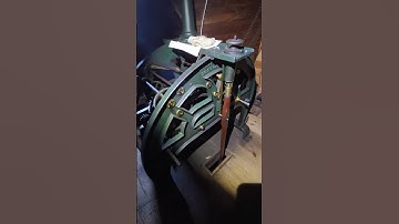 Antique tower clock retrofitted with counterweight winder #clock #clocktower #horology #fyp