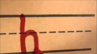 EASY PRINTING -  Lower Case h, Diver letters .  Handwriting Without Tears Verbal Cues