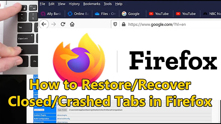 How to Recover/Restore previous session Tabs in Firefox after crashing or closing