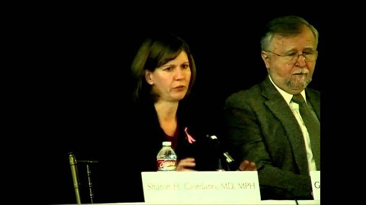 Dr. Sharon Giordano (UT MD Anderson Cancer Center)...