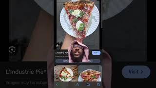 Eating pizza in NYC #food #foodreactions #foodreactions