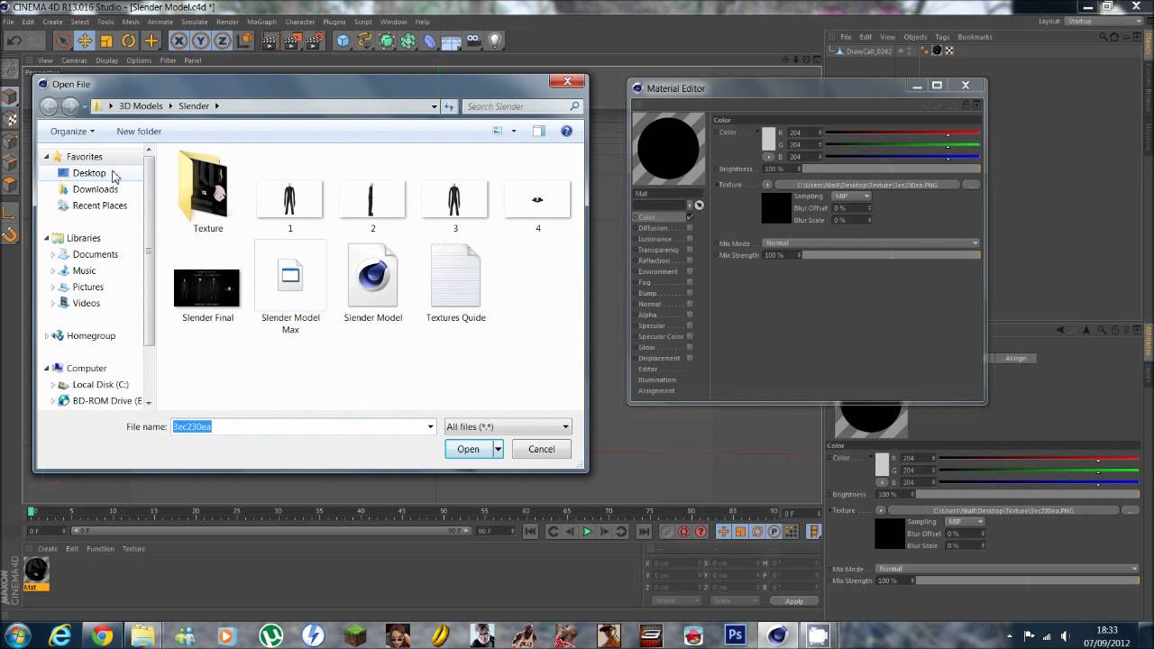 Cinema 4D | Applying The Model Textures Tutorial - YouTube