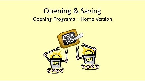 Week3 Lesson3 Video2 EV3: Opening and Saving - Opening Programs - Home Version