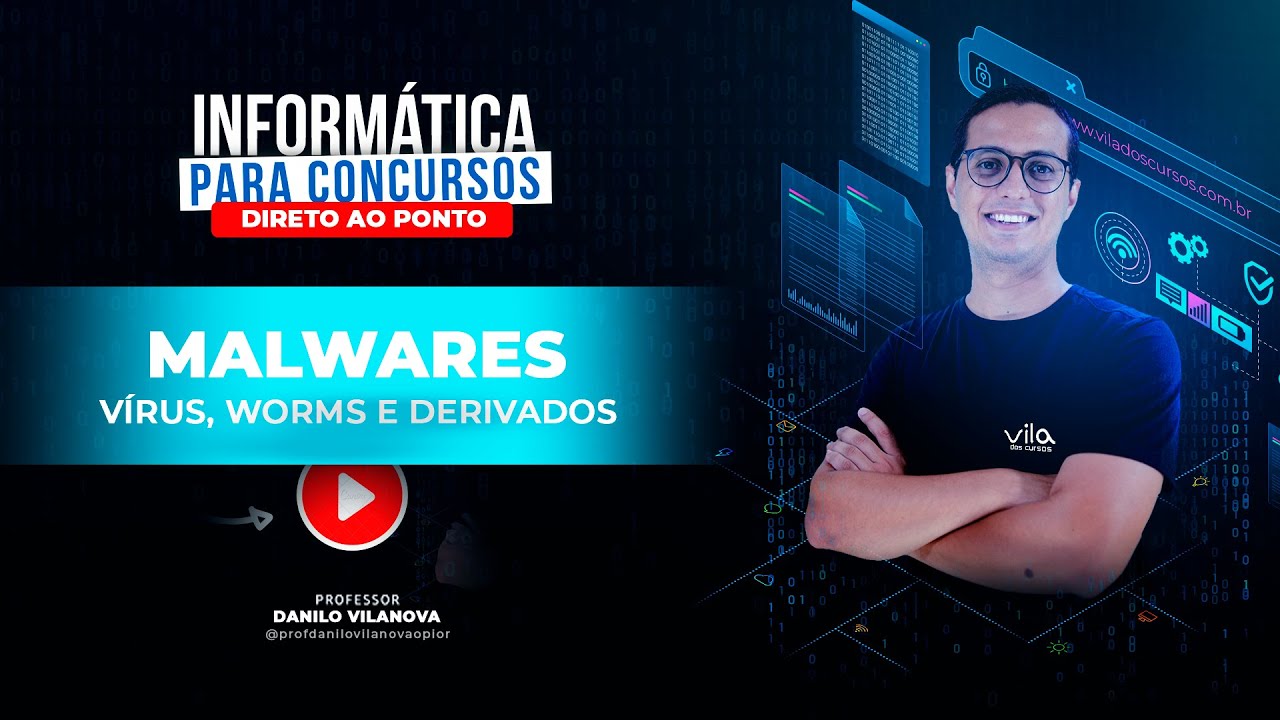 Resumo DIRETO AO PONTO - Malwares(VírusXWorms) - Informática Concursos (Professor Danilo Vilanova)