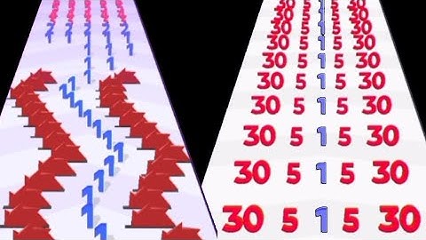 8 Minutes Satisfying Math Gameplay - Running Number Merge Plus and Run Vs Number Merge